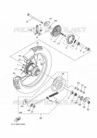 ACHTERWIEL voor Yamaha DT 125 2024