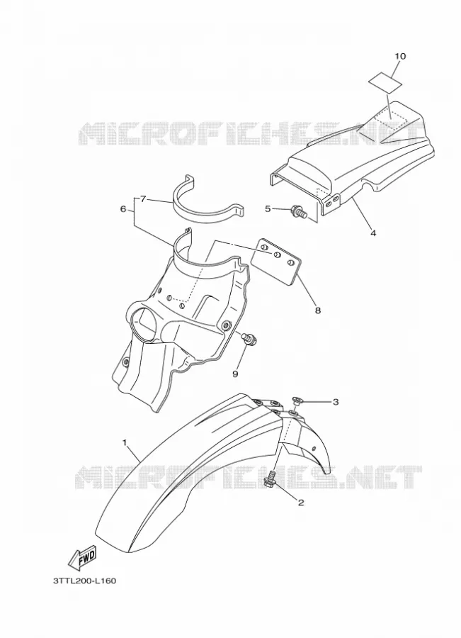 SPATBORD Yamaha MOTO 125 2024 DT  DT125