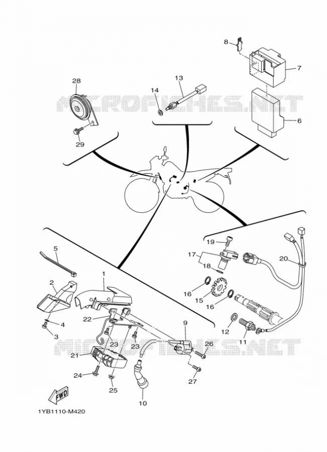 ELECTRISCH 2 Yamaha MOTO 250 2024 XT  XT250