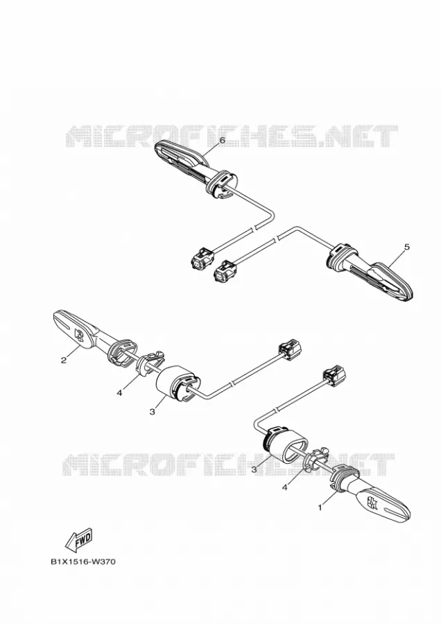 KNIPPERLICHT Yamaha MOTO 250 2024 R25  YZF250-A