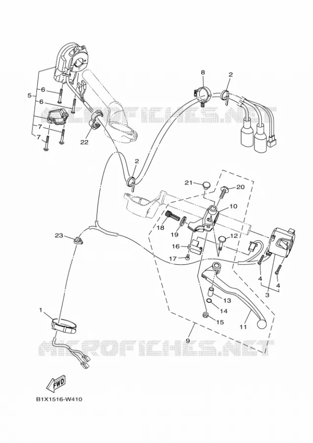 STUURSCHAKELAAR / HEVEL Yamaha MOTO 300 2024 R3  YZF320-A