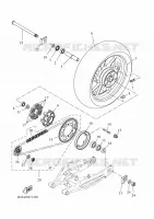 ACHTERWIEL voor Yamaha TRACER 7 GT 2024
