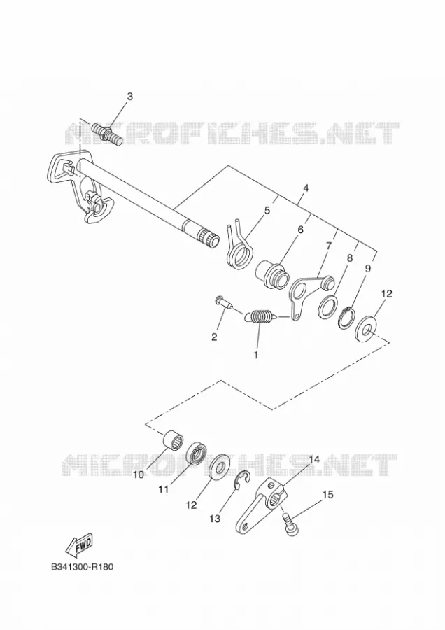 SCHAKEL STANG / PEDAAL Yamaha MOTO 700 2024 TRACER  MTT690-U