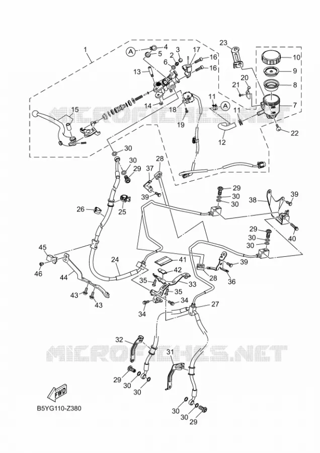 REMPOMP VOOR Yamaha MOTO 1000 2024 MT  MTN1000