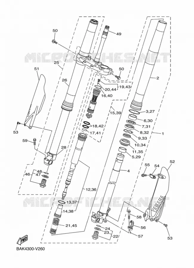 VOORVORK Yamaha MOTO 250 2024 WRF  WR250F