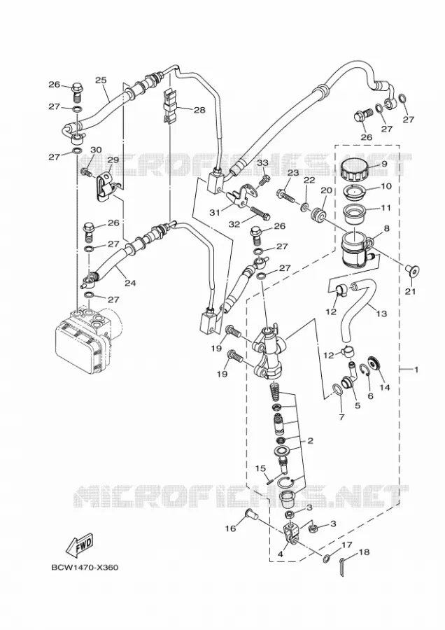 REMPOMP ACHTER Yamaha MOTO 155 2024 R15  YZF155-A