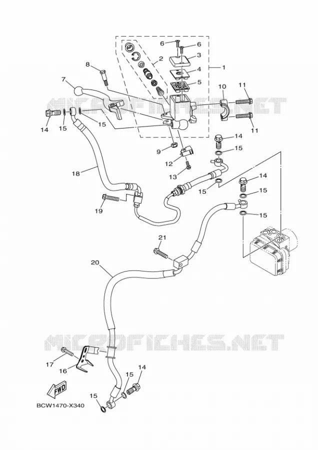 REMPOMP VOOR Yamaha MOTO 155 2024 R15  YZF155-A