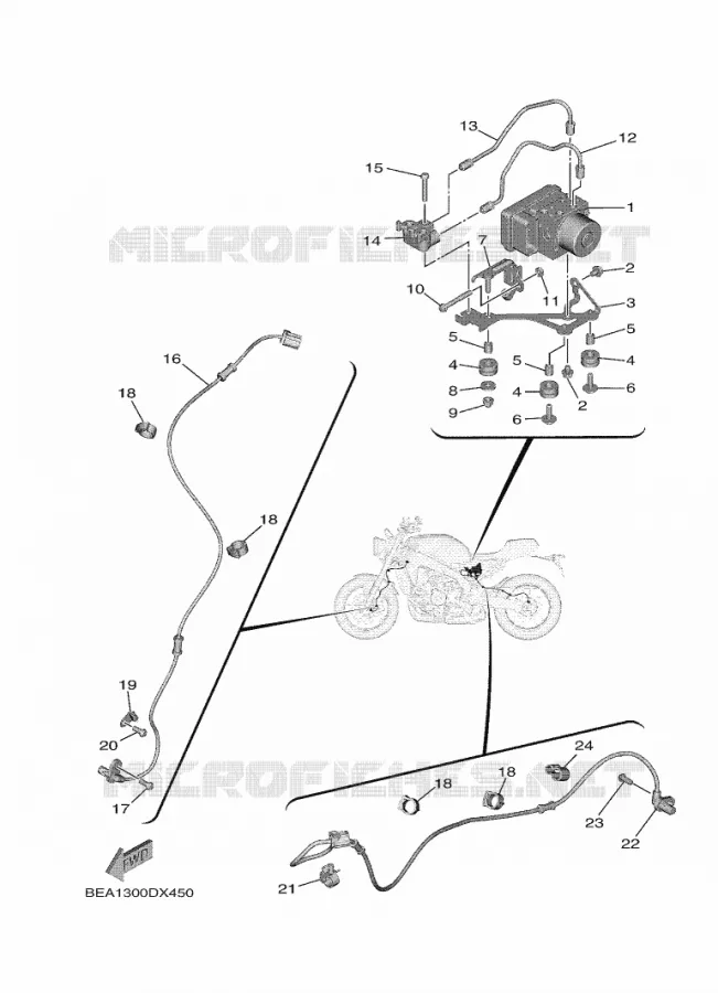 ELECTRISCH 3 Yamaha MOTO 900 2024 XSR  MTM890