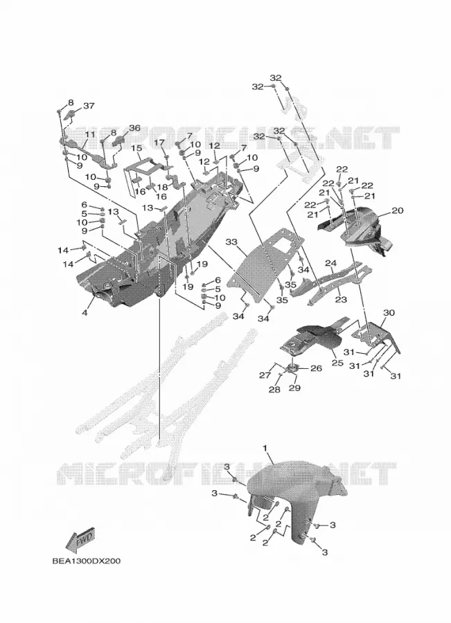 SPATBORD Yamaha MOTO 900 2024 XSR  MTM890