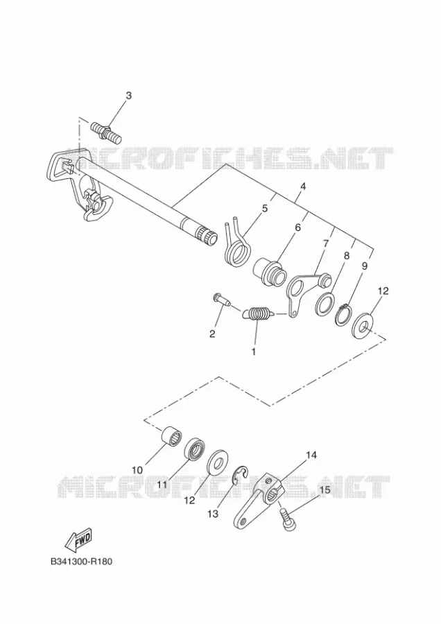 SCHAKEL STANG / PEDAAL Yamaha MOTO 700 2024 XSR  MTM690