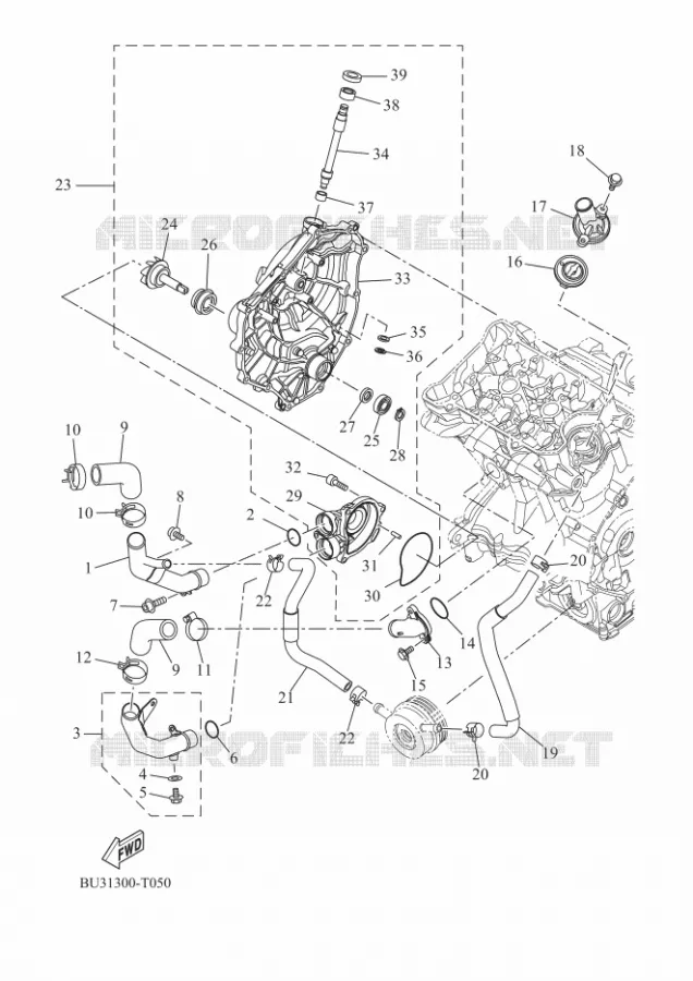 WATERPOMP  Yamaha MOTO 700 2024 XSR  MTM690