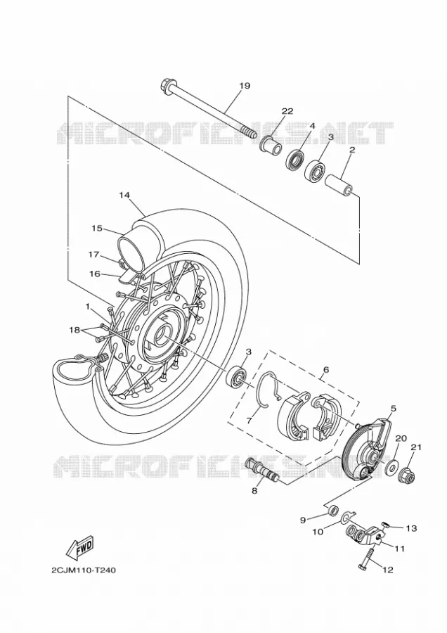 VOORWIEL Yamaha MOTO 50 2024 TTR  TT-R50