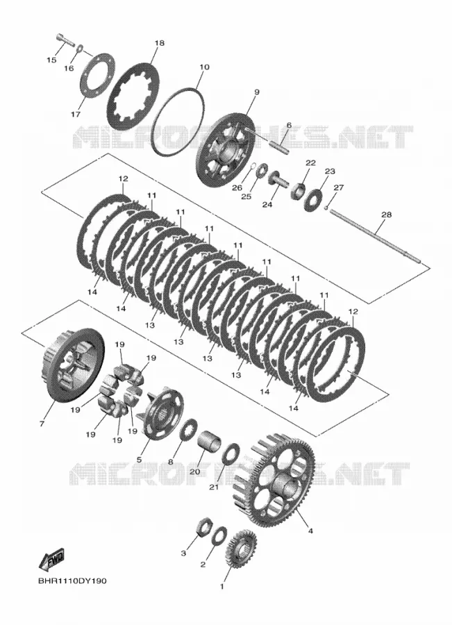 STARTMOTOR KOPPELINGS Yamaha MOTO 450 2024 YZF  YZ450F