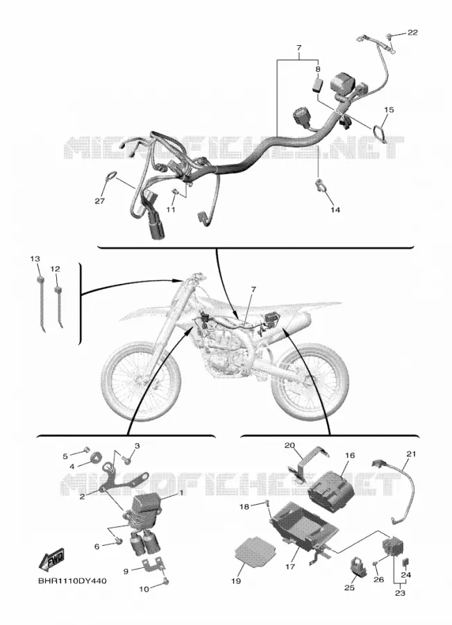 ELECTRISCH 2 Yamaha MOTO 450 2024 YZF  YZ450F