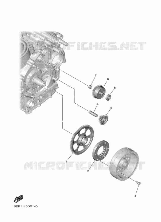 STARTMOTOR Yamaha MOTO 700 2024 R7  YZF690-U
