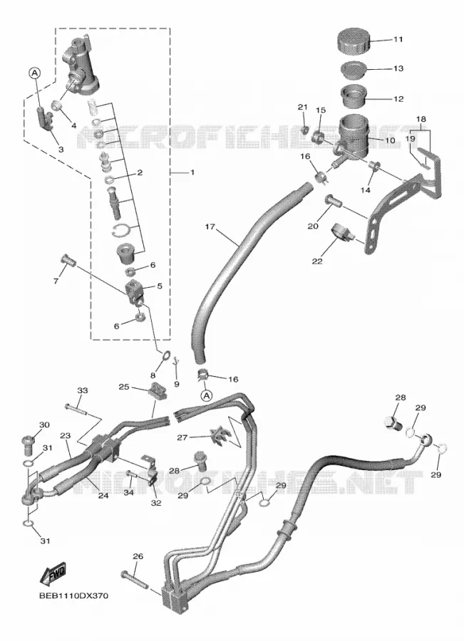 REMPOMP ACHTER Yamaha MOTO 700 2024 R7  YZF690-U