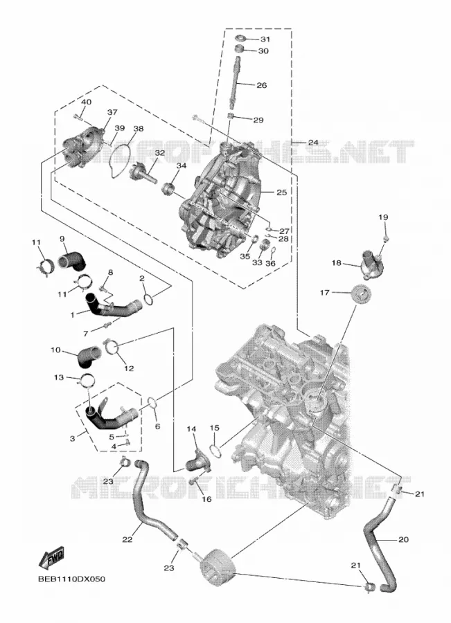 WATERPOMP  Yamaha MOTO 700 2024 R7  YZF690-U