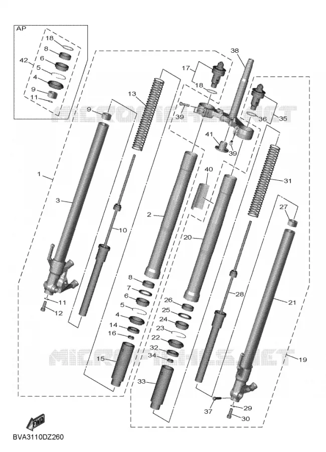 VOORVORK Yamaha MOTO 700 2024 R7  YZF690-U