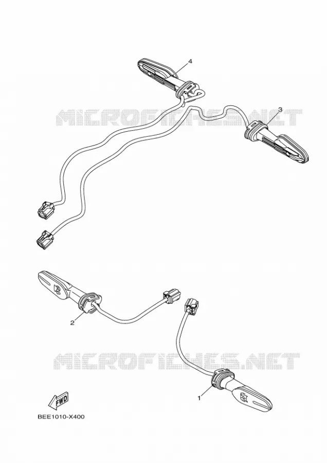 KNIPPERLICHT Yamaha MOTO 700 2024 XSR  MTM690D