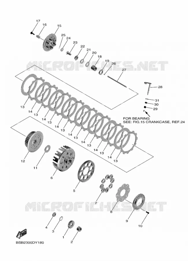 STARTMOTOR KOPPELINGS Yamaha MOTO 250 2024 YZF  YZ250F