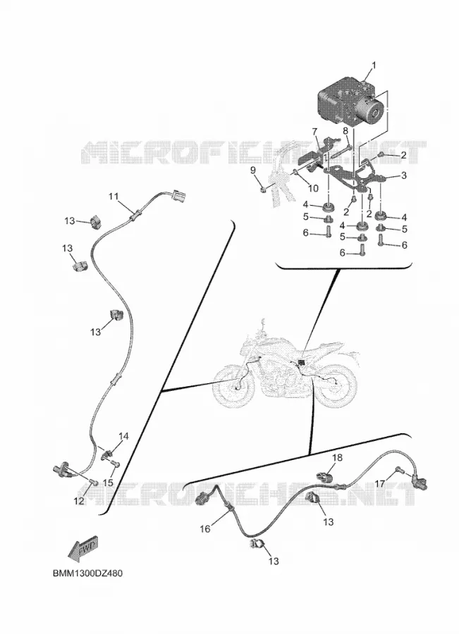 ELECTRISCH 3 Yamaha MOTO 900 2024 MT  MTN890D