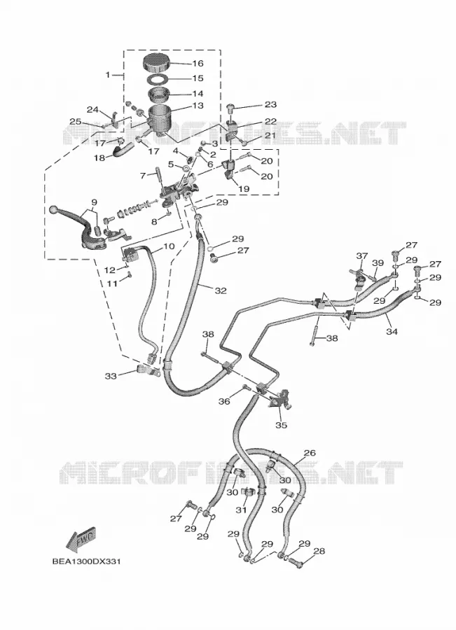 REMPOMP VOOR Yamaha MOTO 900 2024 XSR  MTM890-U