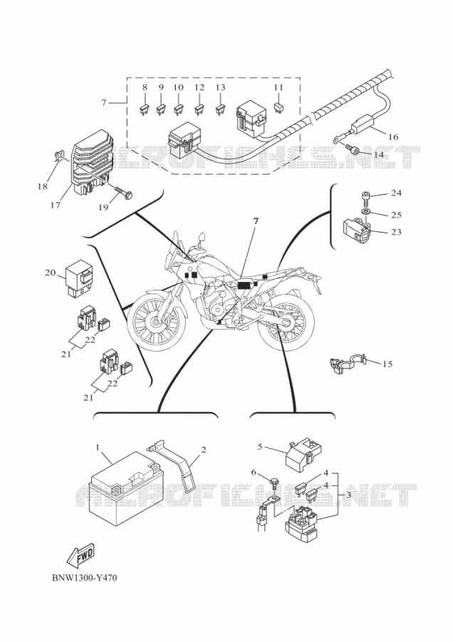 ELECTRISCH 1 Yamaha MOTO 700 2024 TENERE  XTZ690