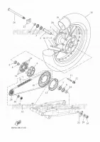 ACHTERWIEL voor Yamaha TENERE 700 35KW A2 2024
