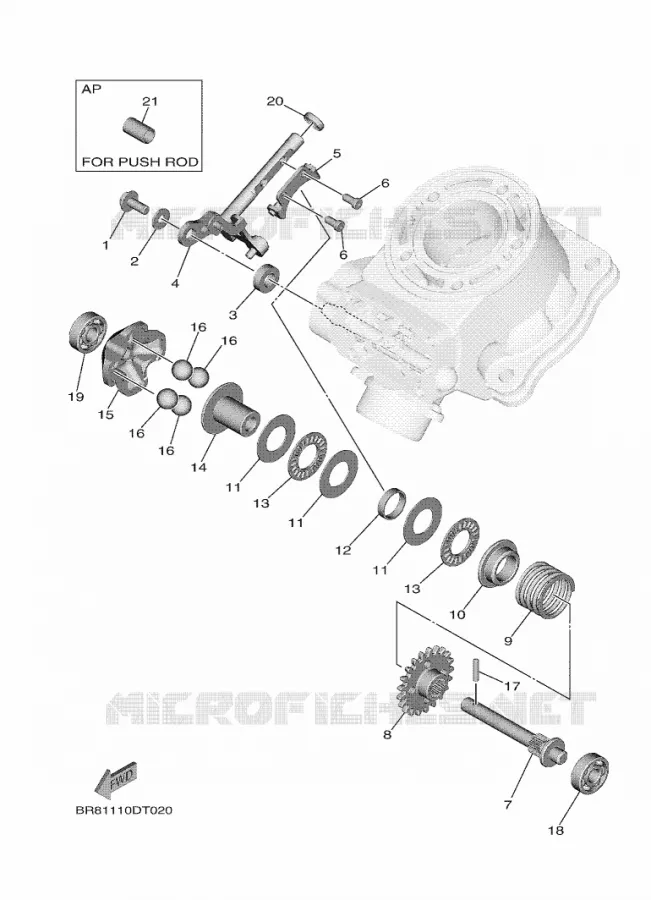 UITLAATKLEP Yamaha MOTO 65 2024 YZ  YZ65