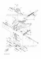 ACHTERBRUG / SCHOKBREKER voor Yamaha MT-125 2024