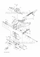 ACHTERBRUG / SCHOKBREKER voor Yamaha MT-125 2024