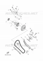 NOKKENAS / KETTING voor Yamaha MT-125 2024