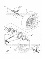 ACHTERWIEL voor Yamaha MT-07 2024