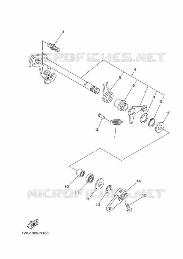SCHAKEL STANG / PEDAAL Yamaha MOTO 700 2024 MT  MTN690