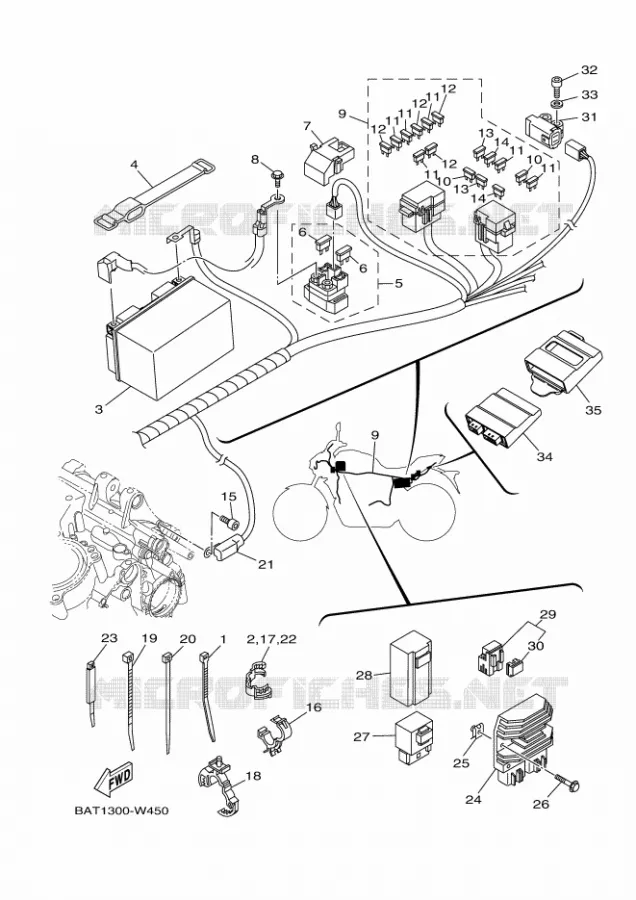 ELECTRISCH 1 Yamaha MOTO 700 2024 MT  MTN690