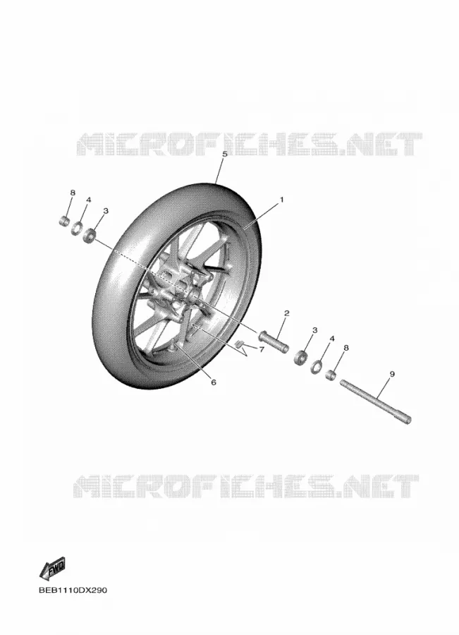 VOORWIEL Yamaha MOTO 700 2024 R7  YZF690