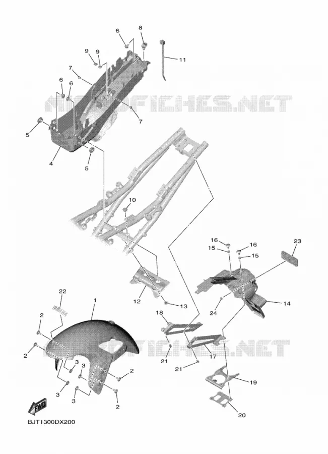 SPATBORD Yamaha MOTO 700 2024 R7  YZF690