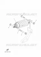ACHTER SCHOKBREKER voor Yamaha MT-07 35KW A2 2024