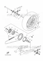 ACHTERWIEL voor Yamaha MT-07 35KW A2 2024
