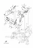 STANDAARD / VOETSTEUN 2 voor Yamaha MT-07 35KW A2 2024