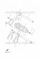 SCHAKELWALS / VORKEN voor Yamaha MT-07 PURE 35KW A2 2024