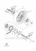 ACHTERWIEL voor Yamaha MT-03 2024
