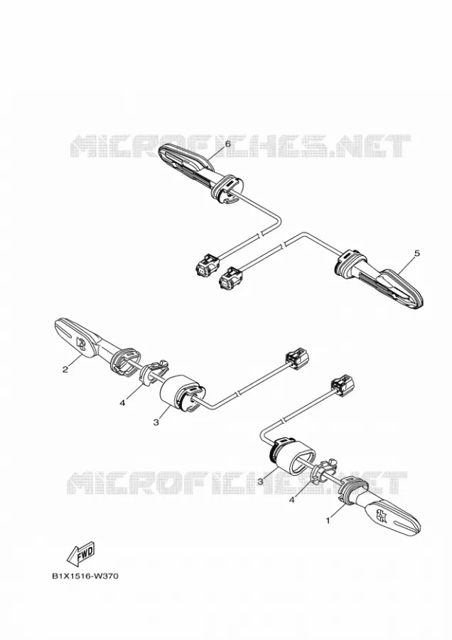 KNIPPERLICHT Yamaha MOTO 300 2024 R3  YZF320-A