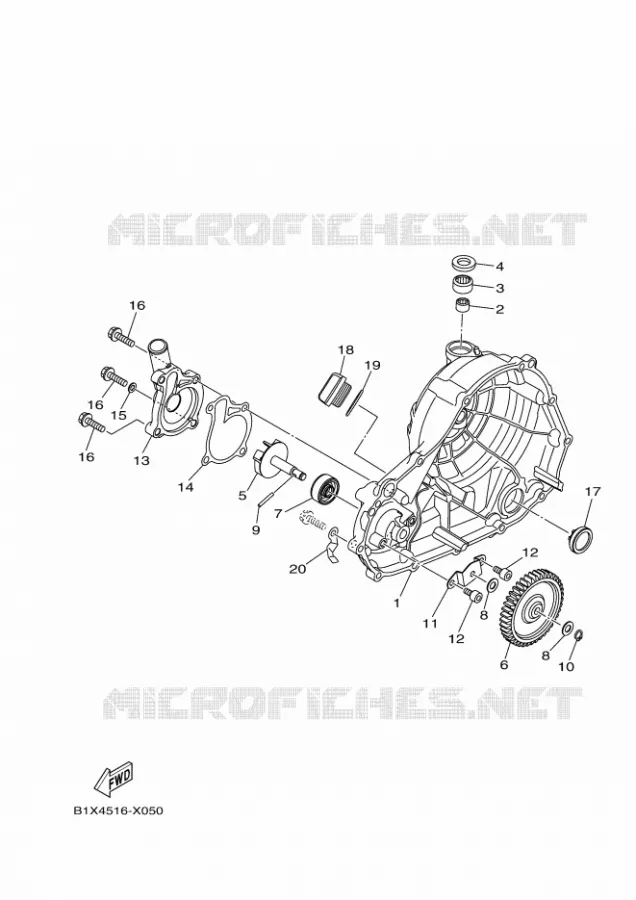 WATERPOMP / SLANGEN Yamaha MOTO 300 2024 R3  YZF320-A
