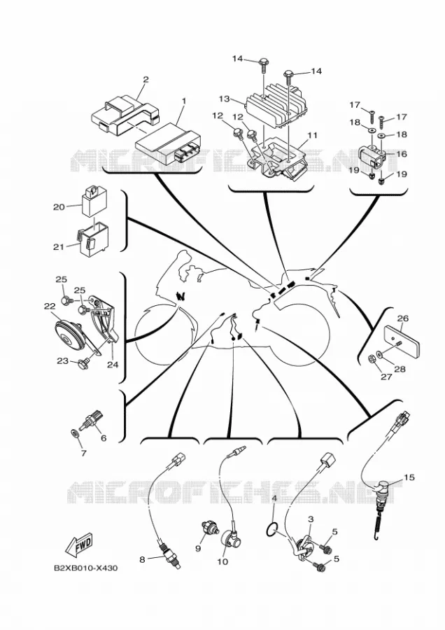ELECTRISCH 2 Yamaha MOTO 300 2024 R3  YZF320-A