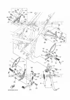 STANDAARD / VOETSTEUN voor Yamaha R3 2024