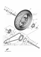 ACHTERWIEL voor Yamaha TRACER 9 GT 2024