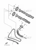 NOKKENAS / KETTING voor Yamaha TRACER 9 GT 2024