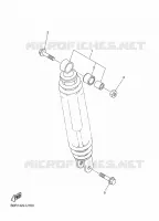 ACHTER SCHOKBREKER voor Yamaha D'ELIGHT 125 2024