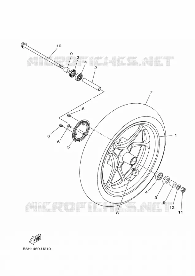 VOORWIEL Yamaha SCOOTER 125 2024 NMAX  GPD125-A